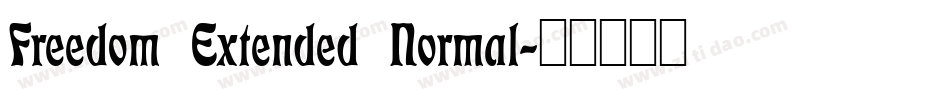 Freedom Extended Normal字体转换